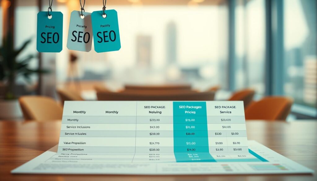 Comparando Preços de Pacotes de SEO