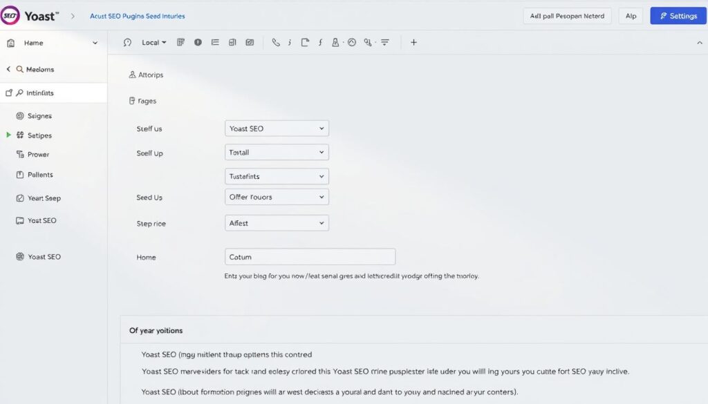 Interface do Yoast no Elementor
