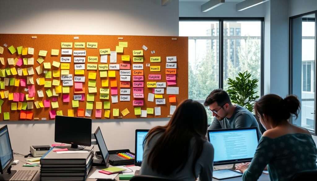 Organização de grupos de anúncios