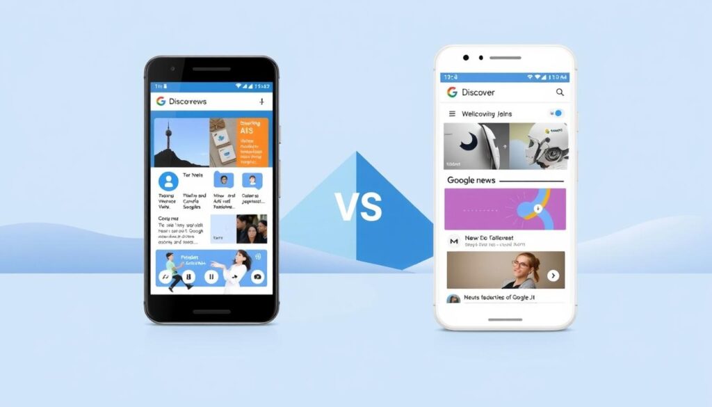 diferenças google discover e google notícias
