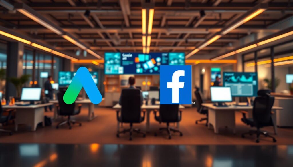 mídia paga Google Ads Facebook Ads