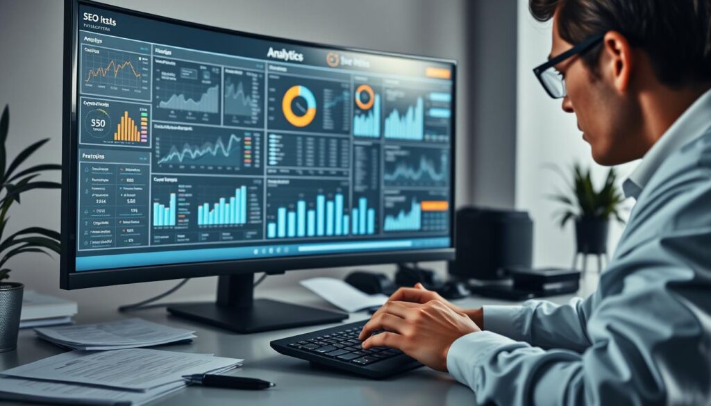 monitoramento de métricas de SEO