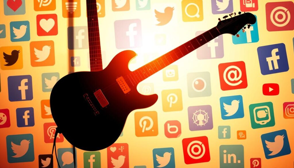redes sociais para rock