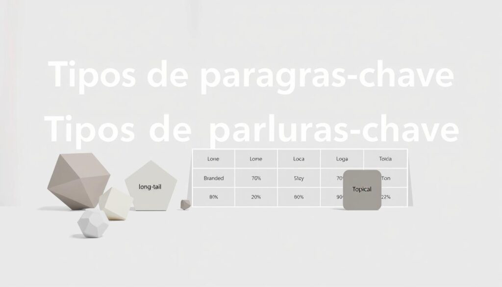 tipos de palavras-chave