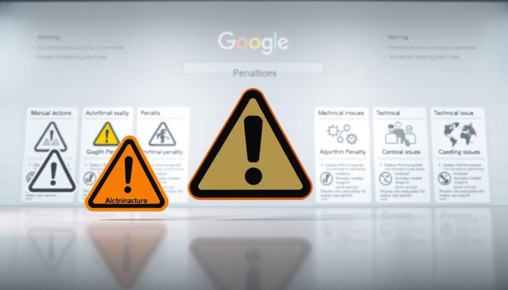 tipos de penalizações do google