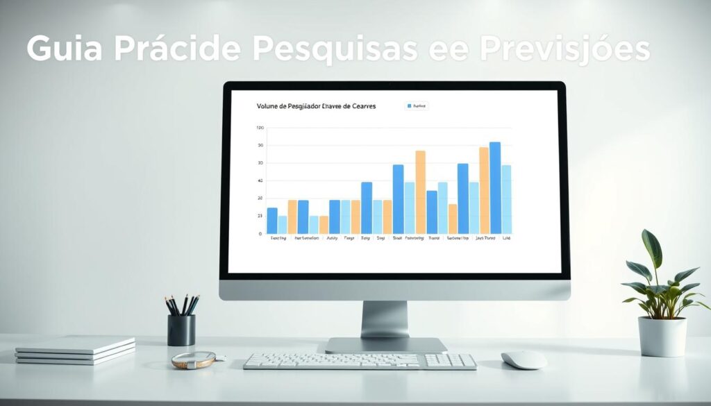 volume de pesquisas e previsões