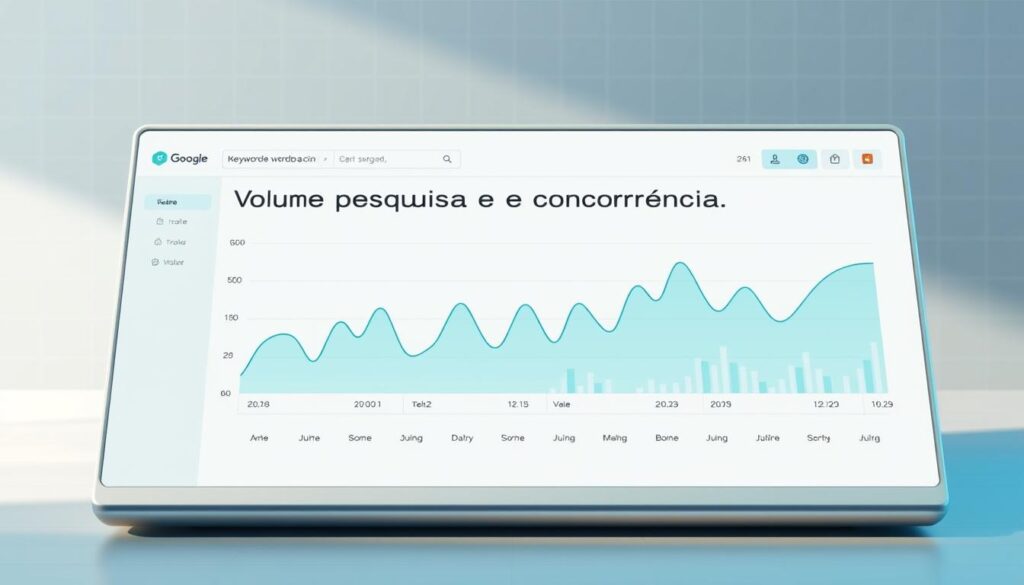volume pesquisa e concorrência