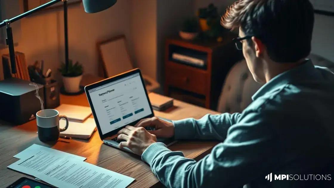 Passo a passo para utilizar o Planejador de Palavras Chave
