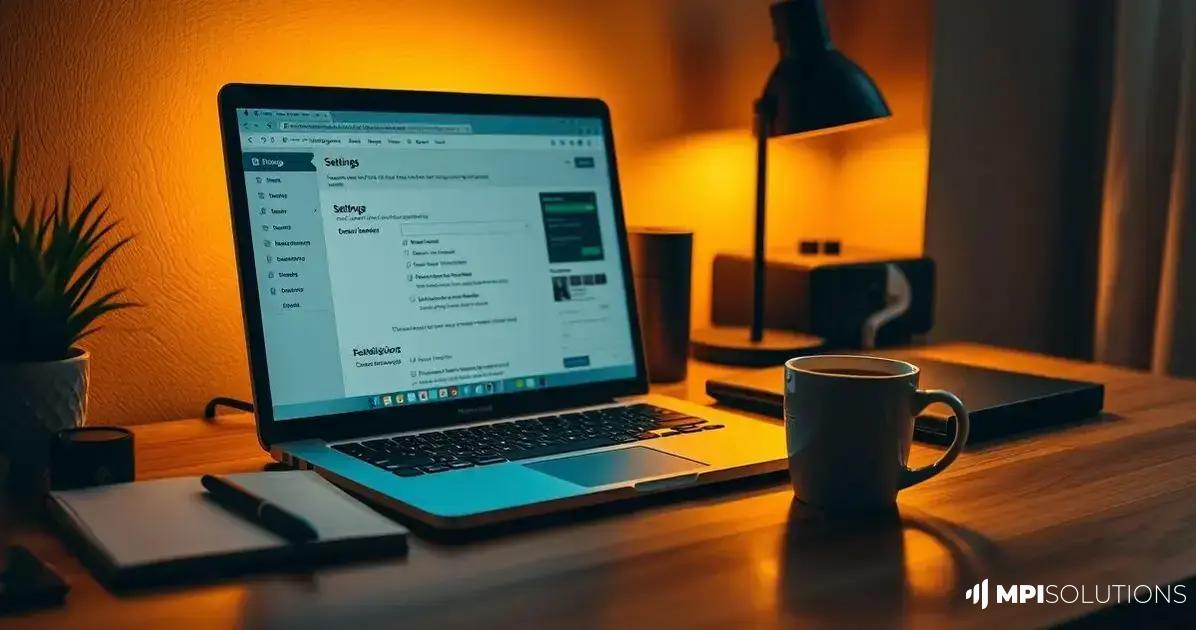 Configuração do Título e Descrição do Site