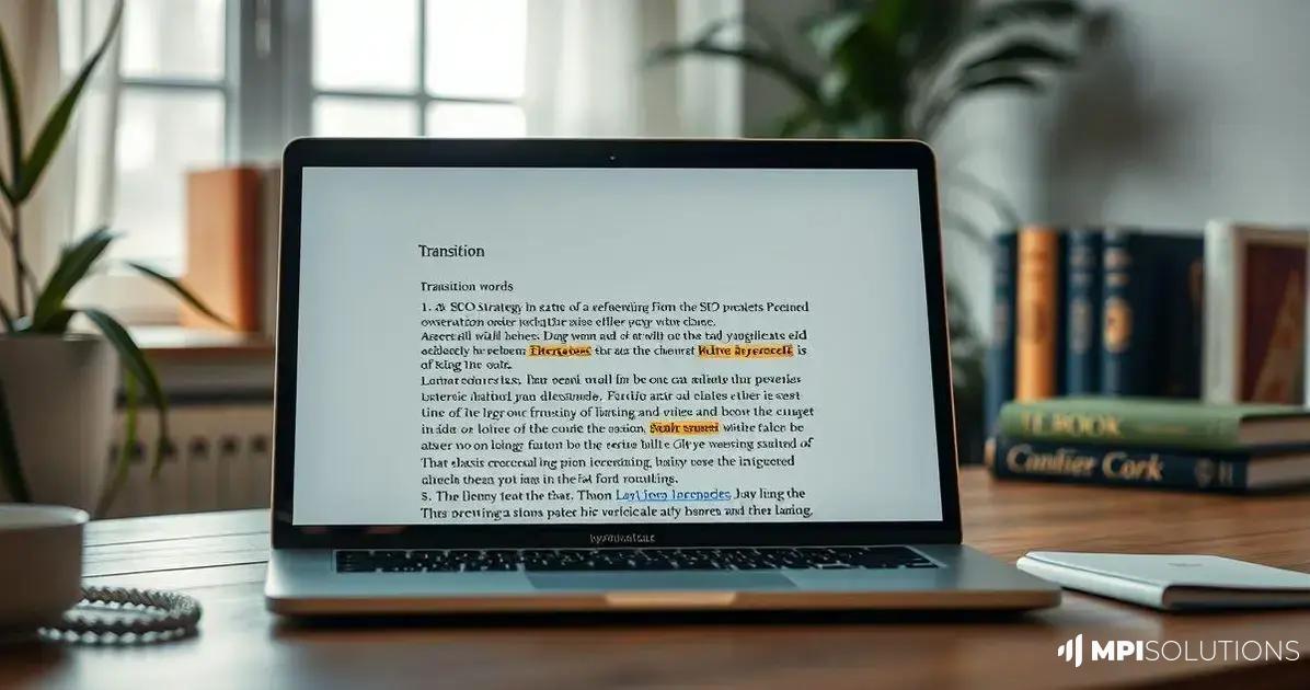 Importância das palavras de transição no SEO
